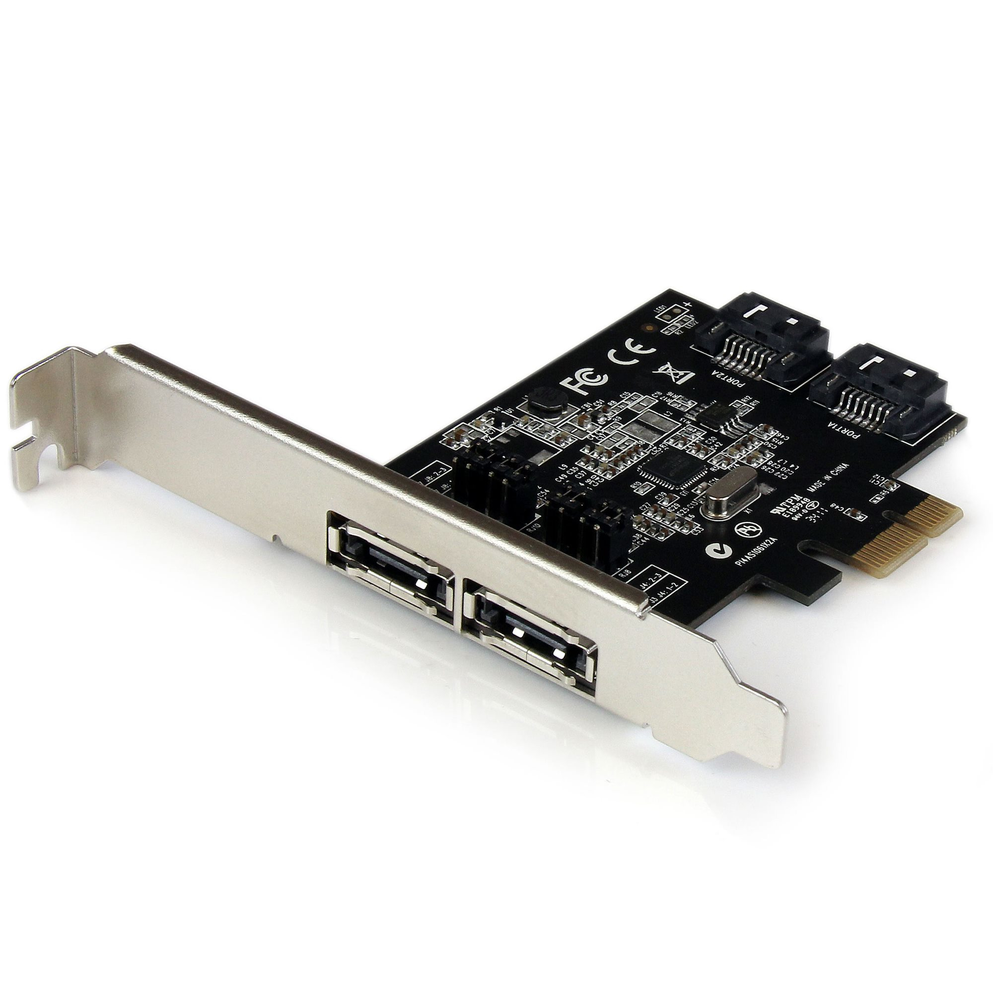TARJETA PCI EXPRESS 2 PUERTOS ESATA 2 SATA III 6GBPS CONTROLADOR