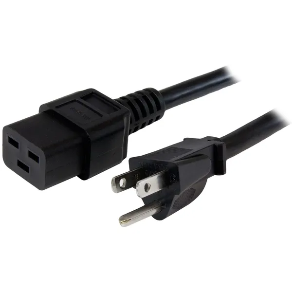 CABLE DE 1.8M NEMA 5-15P A C19 SERVICIO PESADO CORRIENTE PC