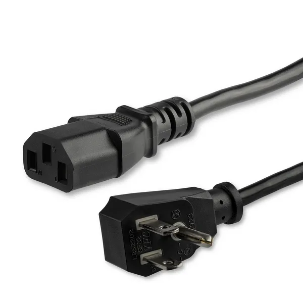CABLE DE 1.8M DE ALIMENTACION PLANO NEMA 5-15P A C13 PARA PC
