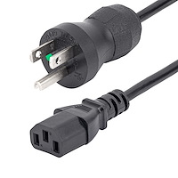 CABLE 0.9M DE ALIMENTACION PC NEMA 5-15P A C13 TIPO HOSPITAL