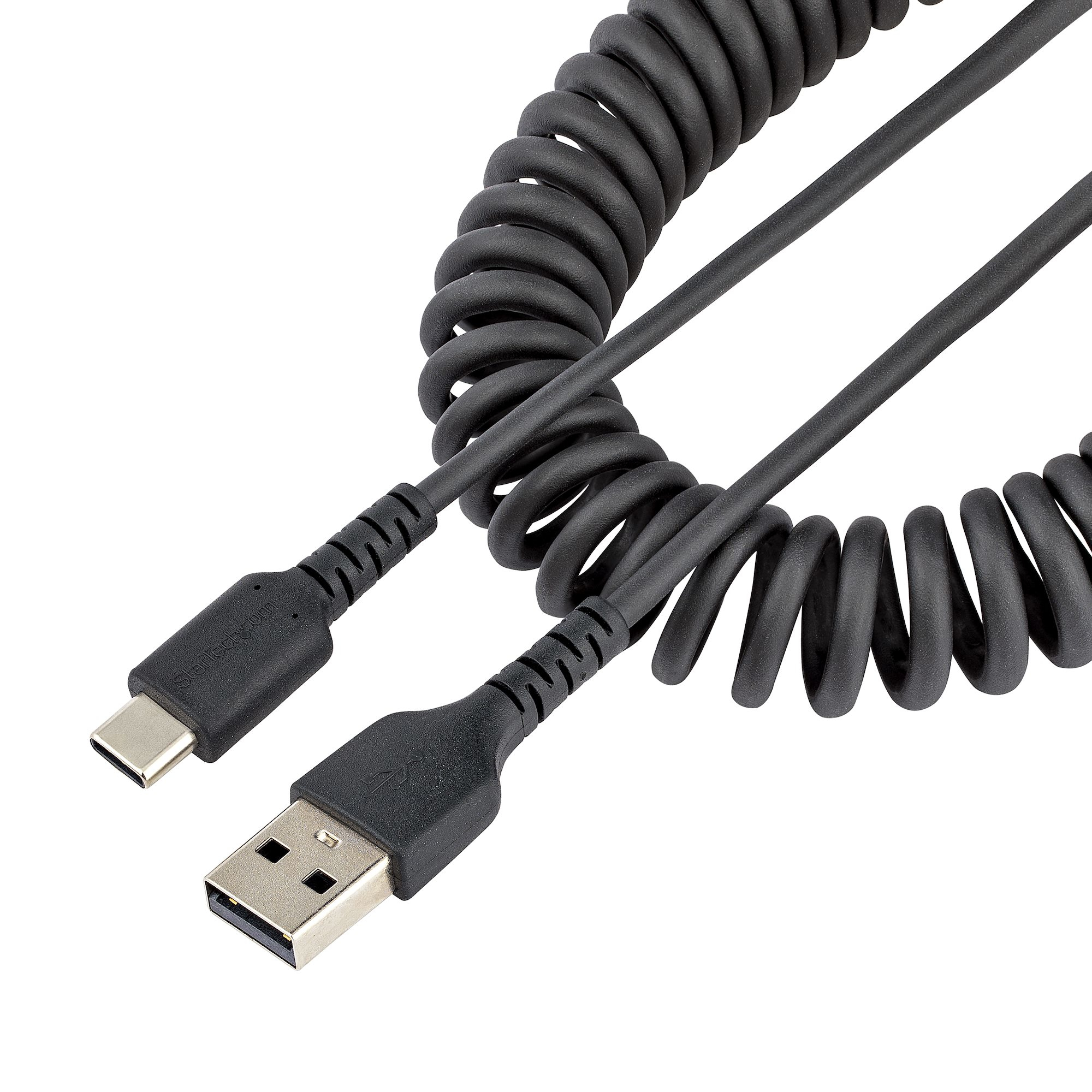 CABLE 50CM CARGA USB A A USB C USB TIPO C EN ESPIRAL USB