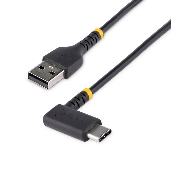 CABLE 1M DE CARGA USB A USB C ACODADO - USB 2.0 - TIPO C