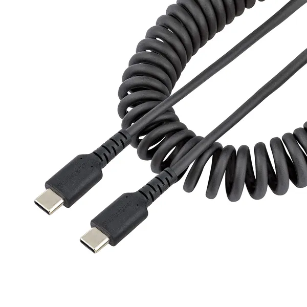 CABLE DE 1M DE CARGA USB C USB TIPO C EN ESPIRAL USB 2.0