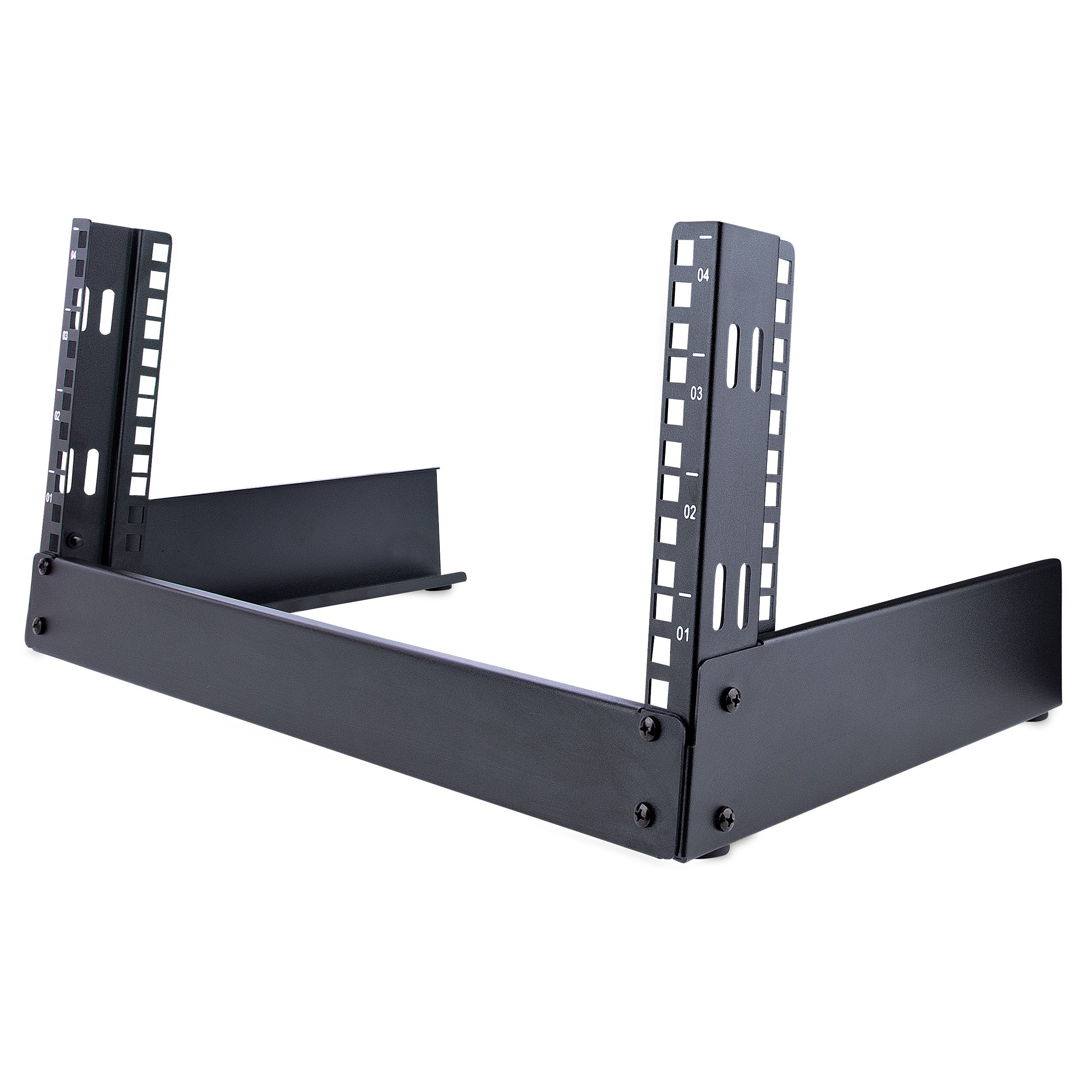 RACK DE ESCRITORIO 4U Y 2 COLU MNAS - MARCO ABIERTO - CAP. 30KG