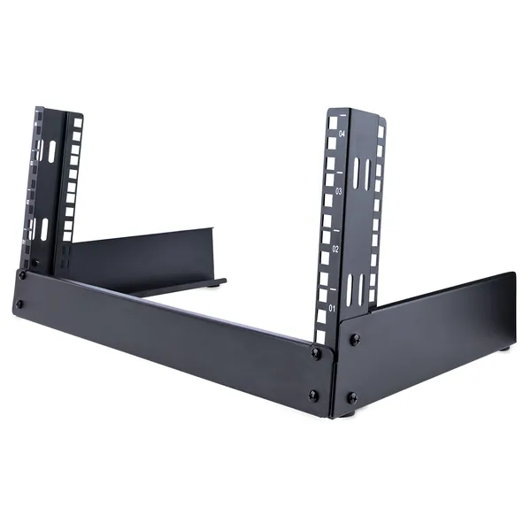 RACK DE ESCRITORIO 4U Y 2 COLU MNAS - MARCO ABIERTO - CAP. 30KG