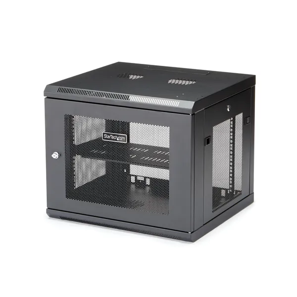 GABINETE RACK DE SERVIDORES DE PARED 9U - CON BISAGRA