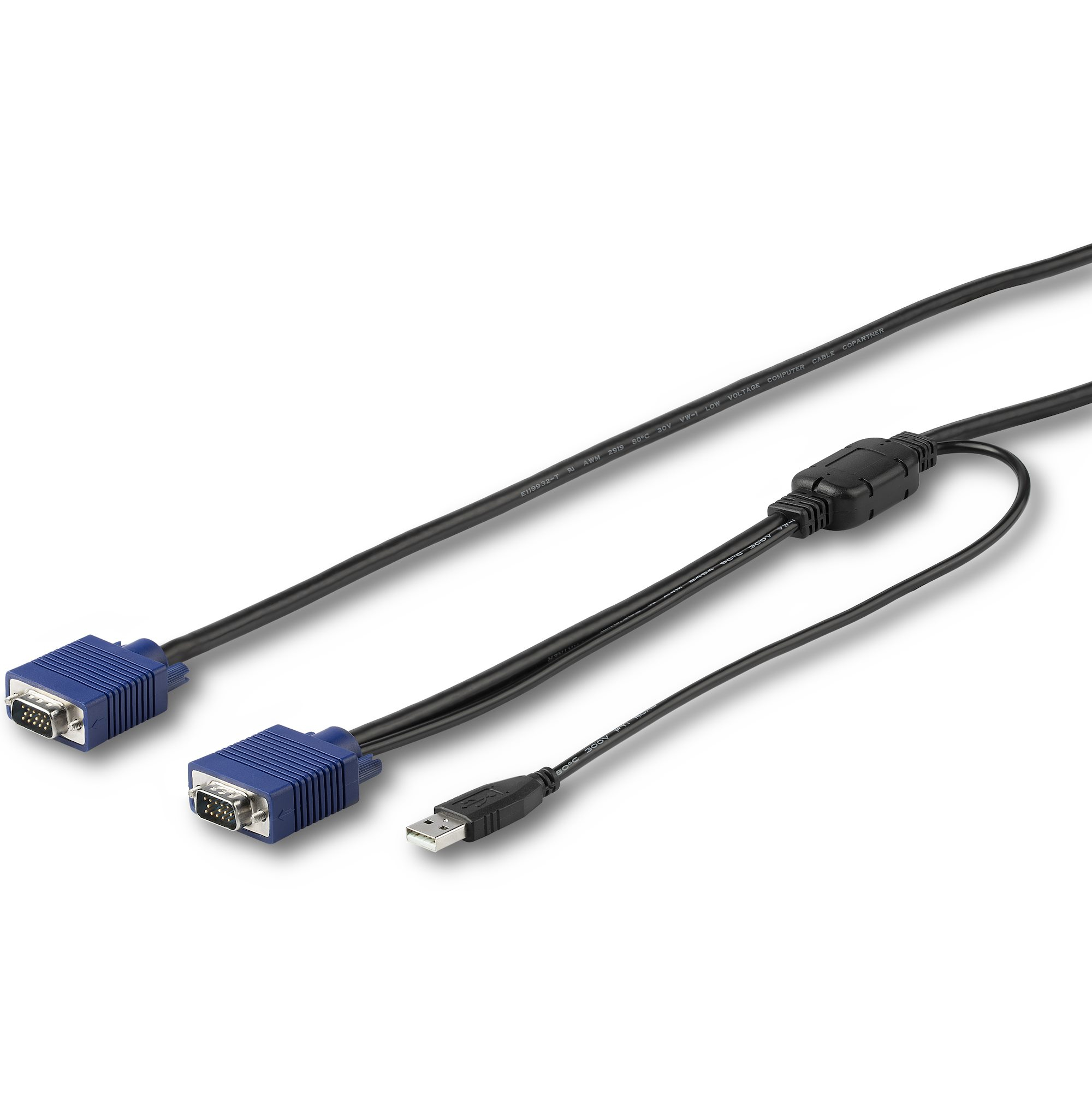 CABLE KVM USB Y VGA DE 1.8 M PARA CONSOLA DE MONTAJE EN RACK