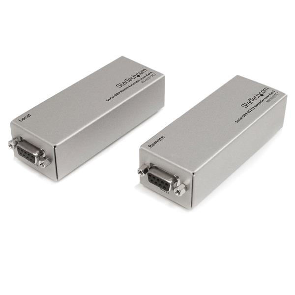 EXTENSOR DB9 RS232 SERIAL POR ETHERNET CAT5 UTP HASTA 1000M