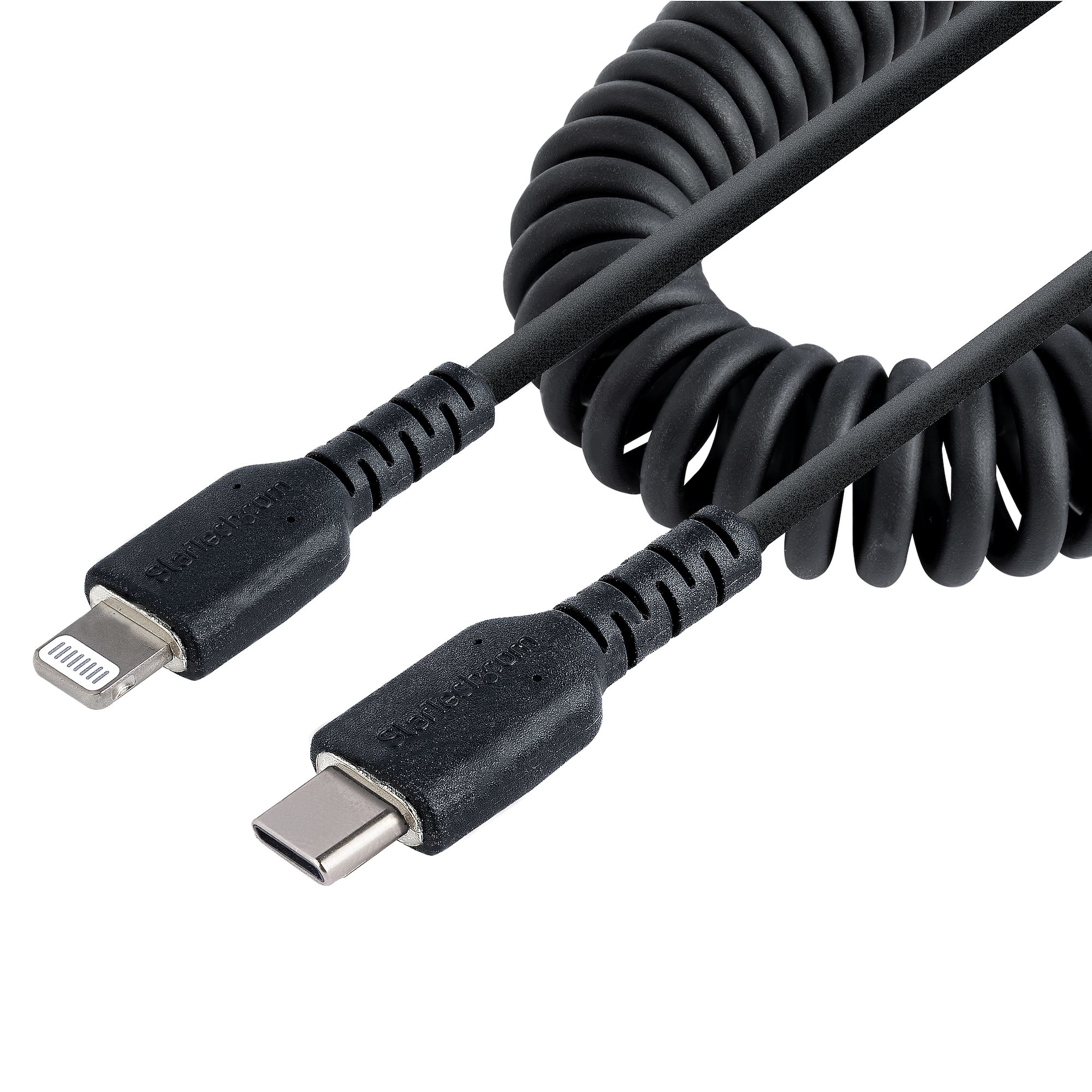CABLE 50CM USB-C LIGHTNING MFI EN ESPIRAL USB TIPO C IPHONE