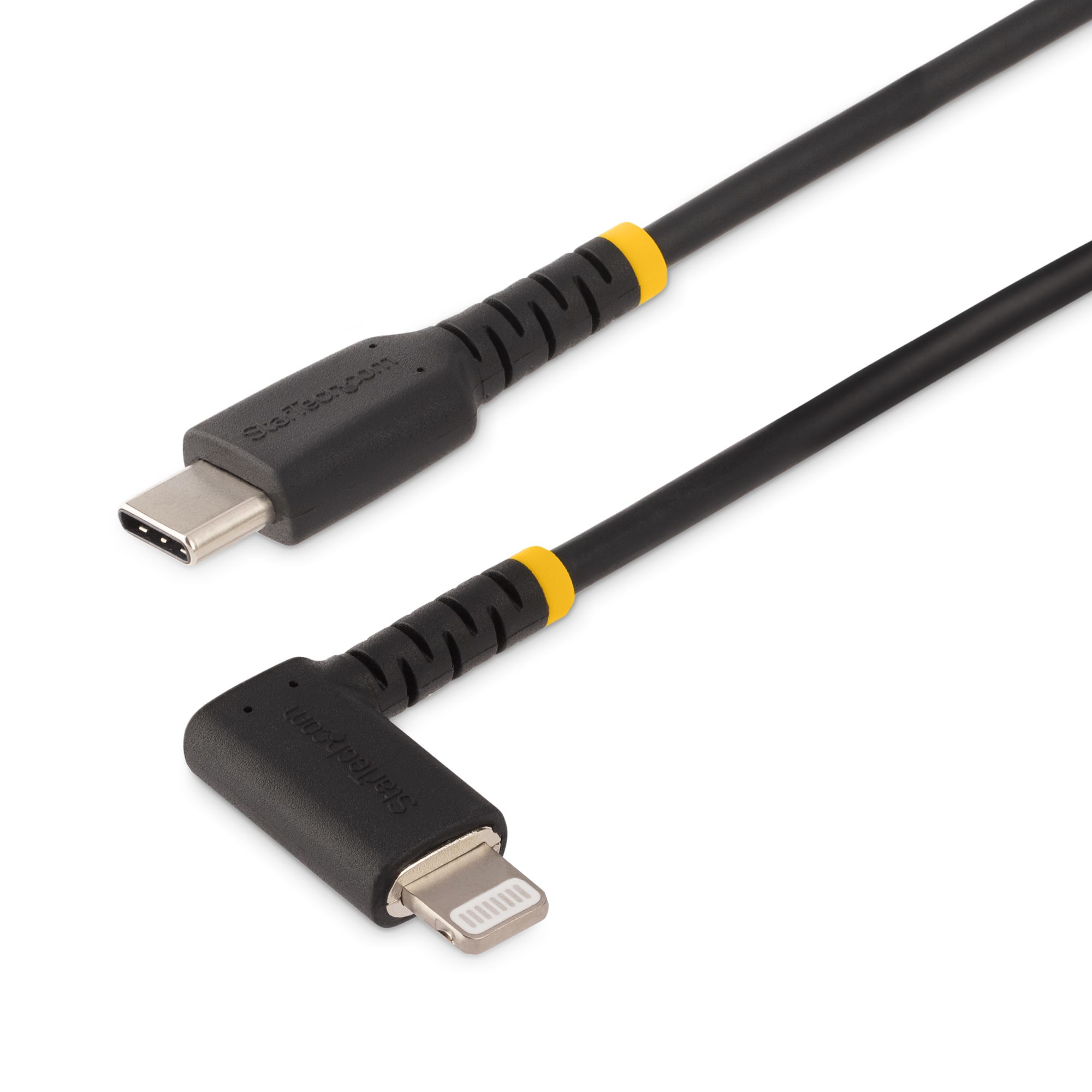 CABLE DE 1M USB-C A LIGHTNING ACODADO CERTIFICADO CON MFI