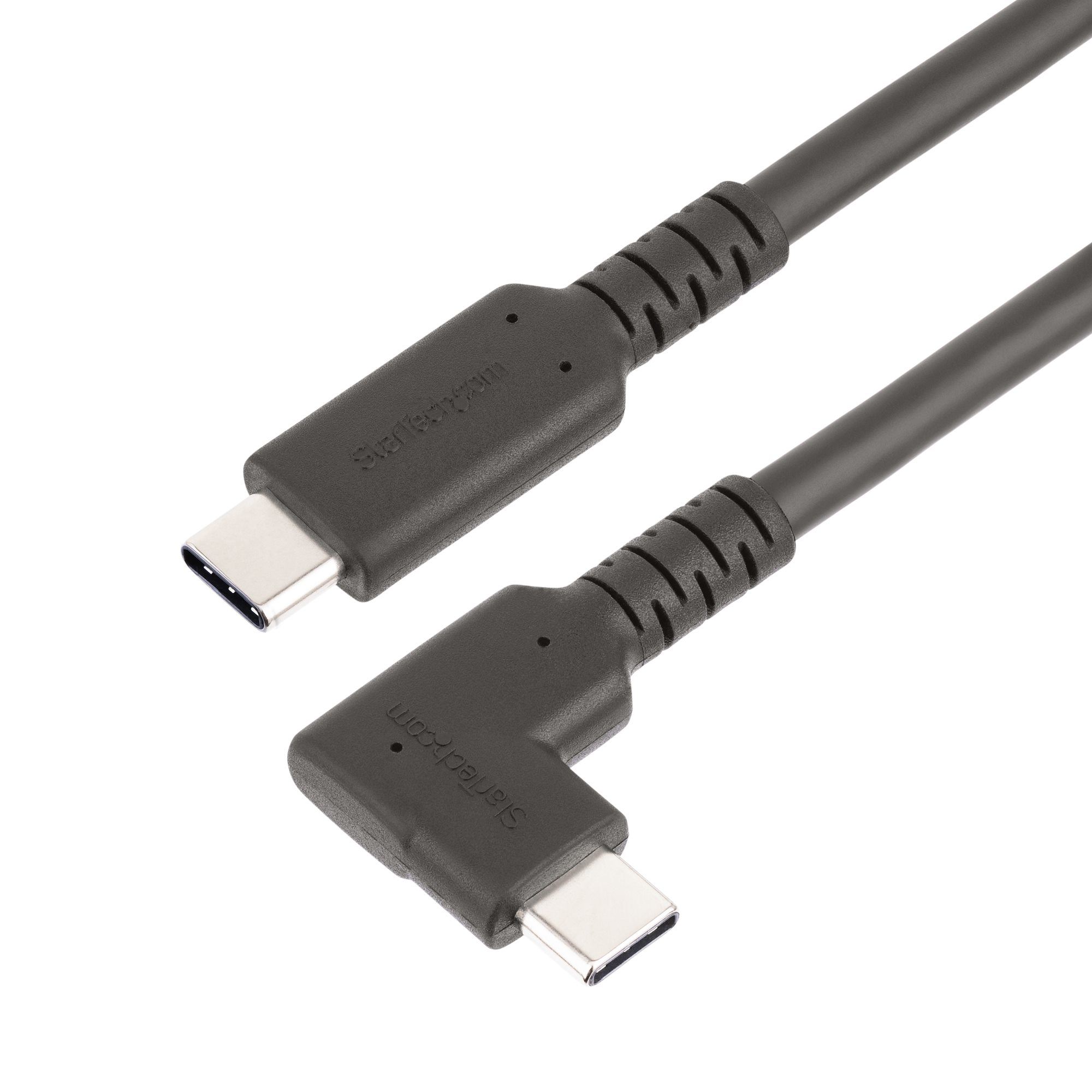 CABLE 1M USB-C RESISTENTE ACODADO A LA DERECHA TIPO C