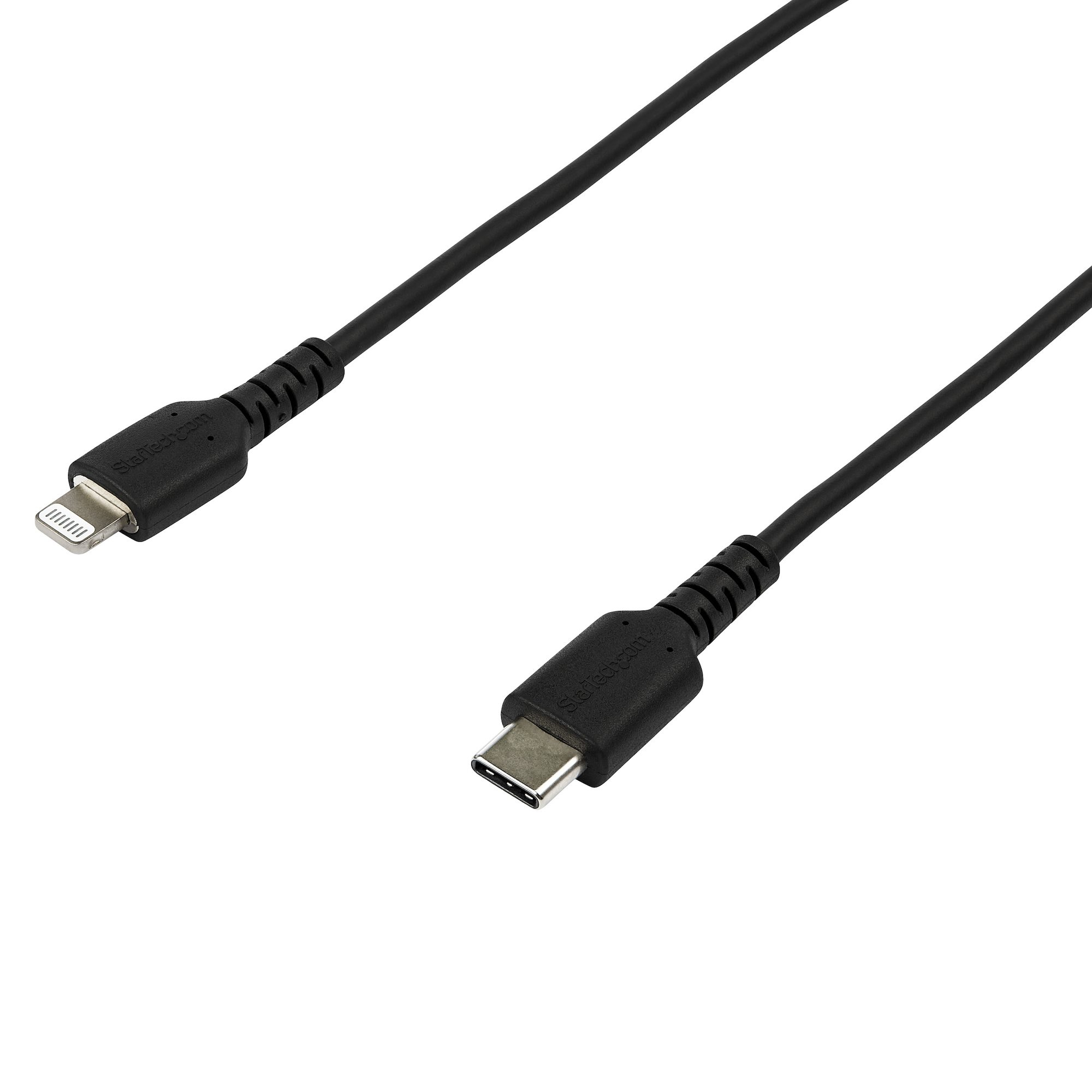 CABLE USB-C A LIGHTNING DE 2M COLOR NEGRO - CERTIFICADO MFI