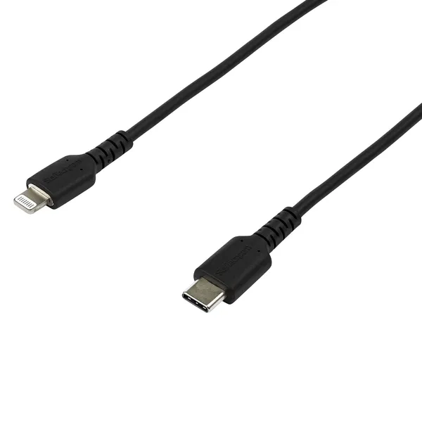 CABLE USB-C A LIGHTNING DE 2M COLOR NEGRO - CERTIFICADO MFI