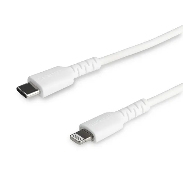 CABLE USB-C A LIGHTNING DE 2M COLOR BLANCO - CERTIFICADO MFI