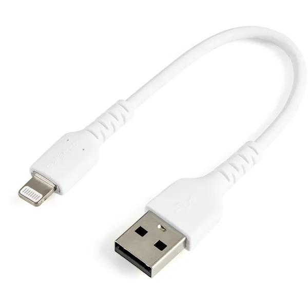 CABLE USB A LIGHTNING BLANCO DE 15CM   CERTIFICACION MFI APPLE