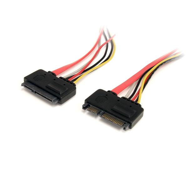 CABLE DE 30CM EXTENSION SATA 22 PIN SERIAL ATA MACHO HEMBRA .