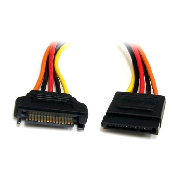 CABLE 30CM EXTENSION CORRIENTE ALIMENTACION SATA - 15 PINES    .