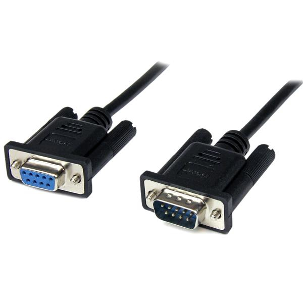 CABLE 1M MODEM NULO NULL SERIAL DB9 HEMBRA A MACHO .