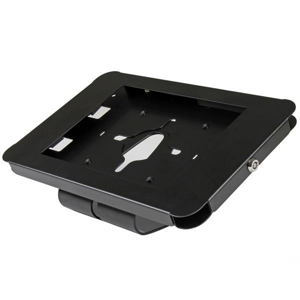 BASE DE TABLET CON SEGURO DE ESCRITORIO DE PARED EN ACERO