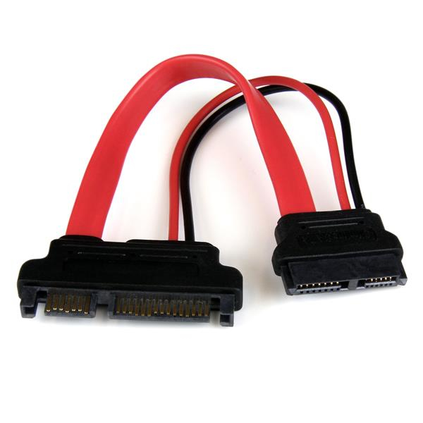 CABLE 15CM ADAPTADOR SLIM LINE SATA A SATA CON CORRIENTE .