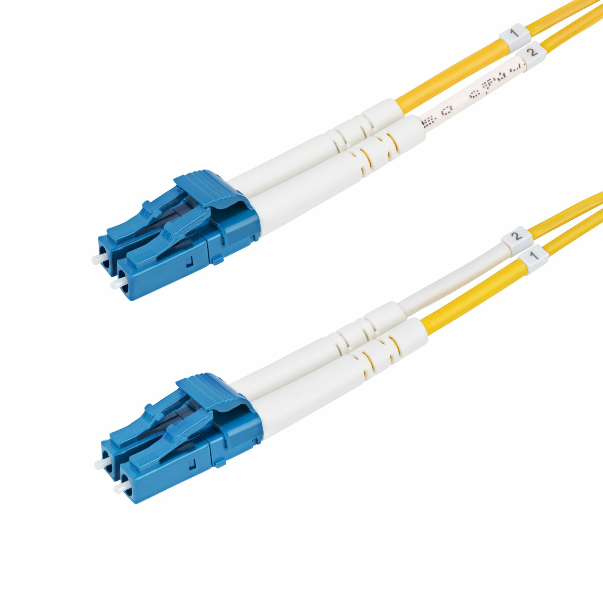 CABLE DE FIBRA OPTICA LC A LC UPC OS2 MONOMODO DE 1M