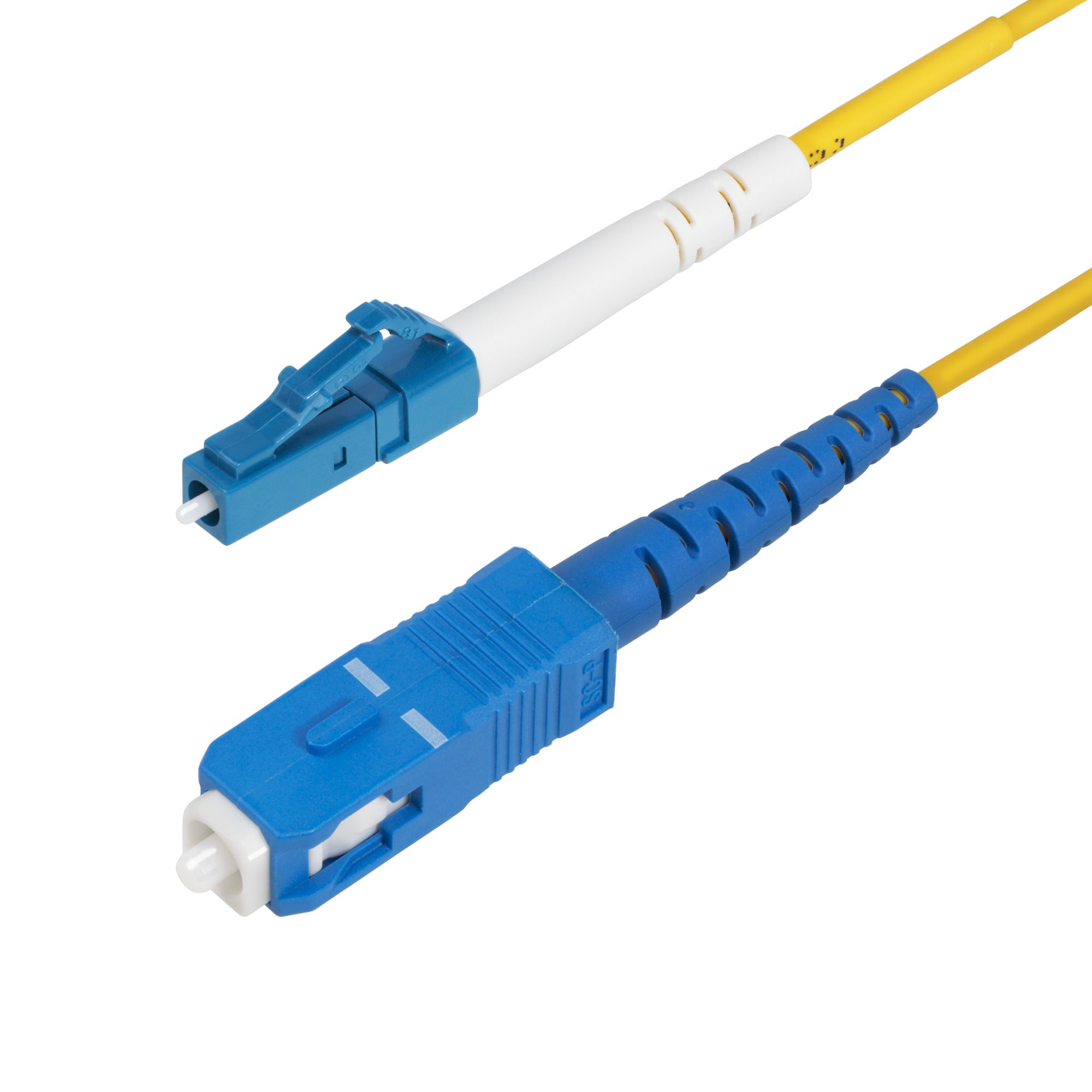 CABLE DE FIBRA OPTICA LC A SC UPC OS2 MONOMODO DE 2M