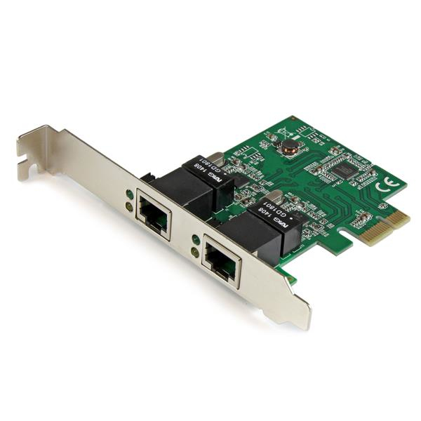 TARJETA RED GIGABIT ETHERNET 2 PUERTOS PCI EXPRESS NIC RJ45 .