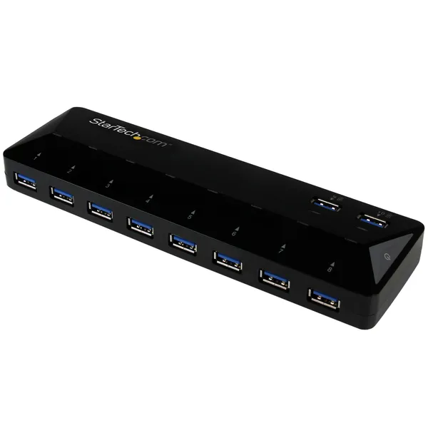 CONCENTRADOR USB 3.0 10 PUERTO S HUB 2 PUERTOS DE 1.5A