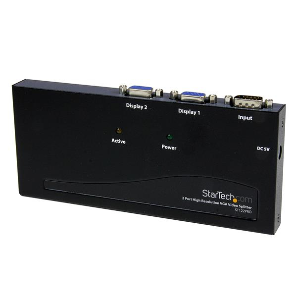 DUPLICADOR DIVISOR VIDEO VGA 2 PUERTOS 350MHZ SPLITTER