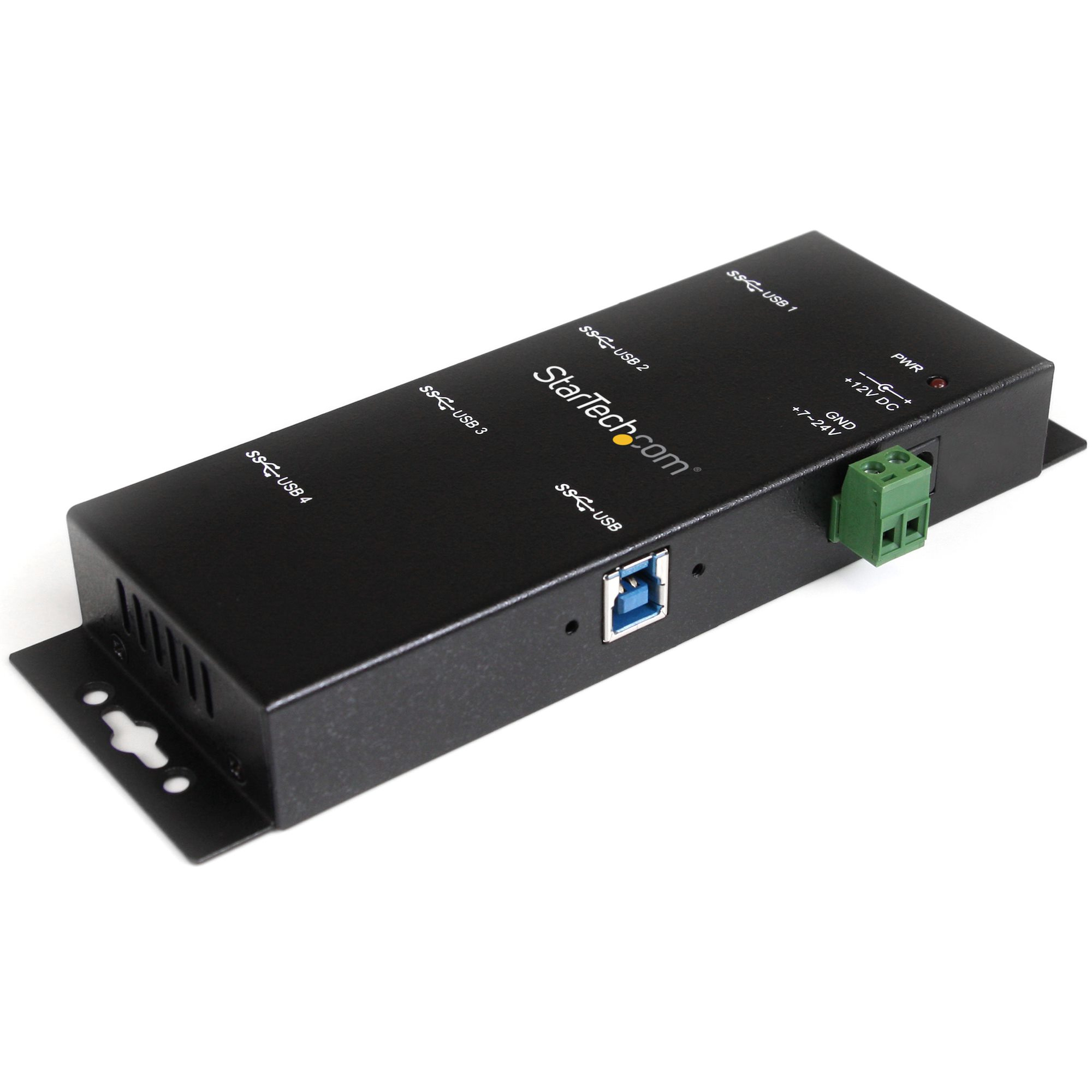 CONCENTRADOR HUB USB 3.0 4 PUERTOS INDUSTRIAL RIEL DIN