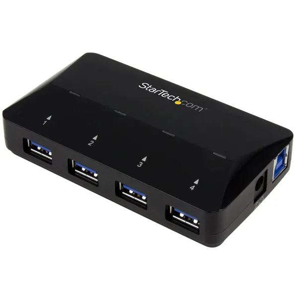 CONCENTRADOR USB 3.0 4 PUERTOS HUB 1 PUERTO DE 2.4A