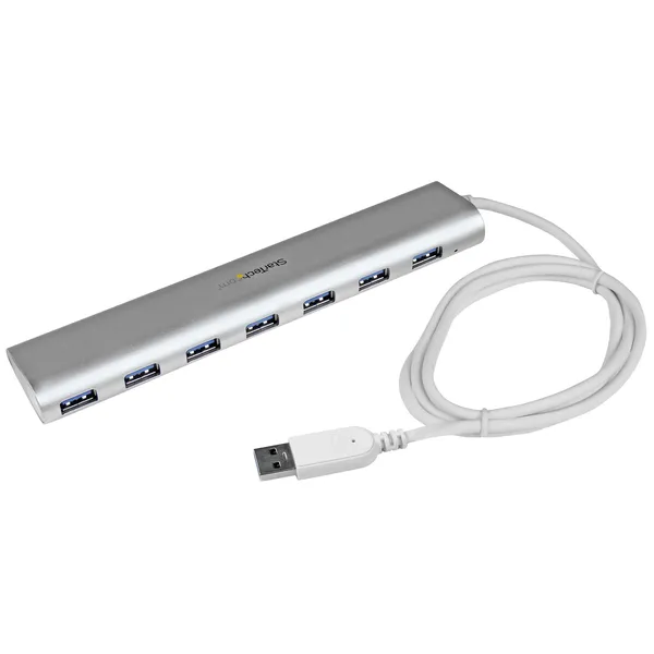 CONCENTRADOR USB 3.0 7 PUERTOS HUB CON CABLE INCORPORADO       .