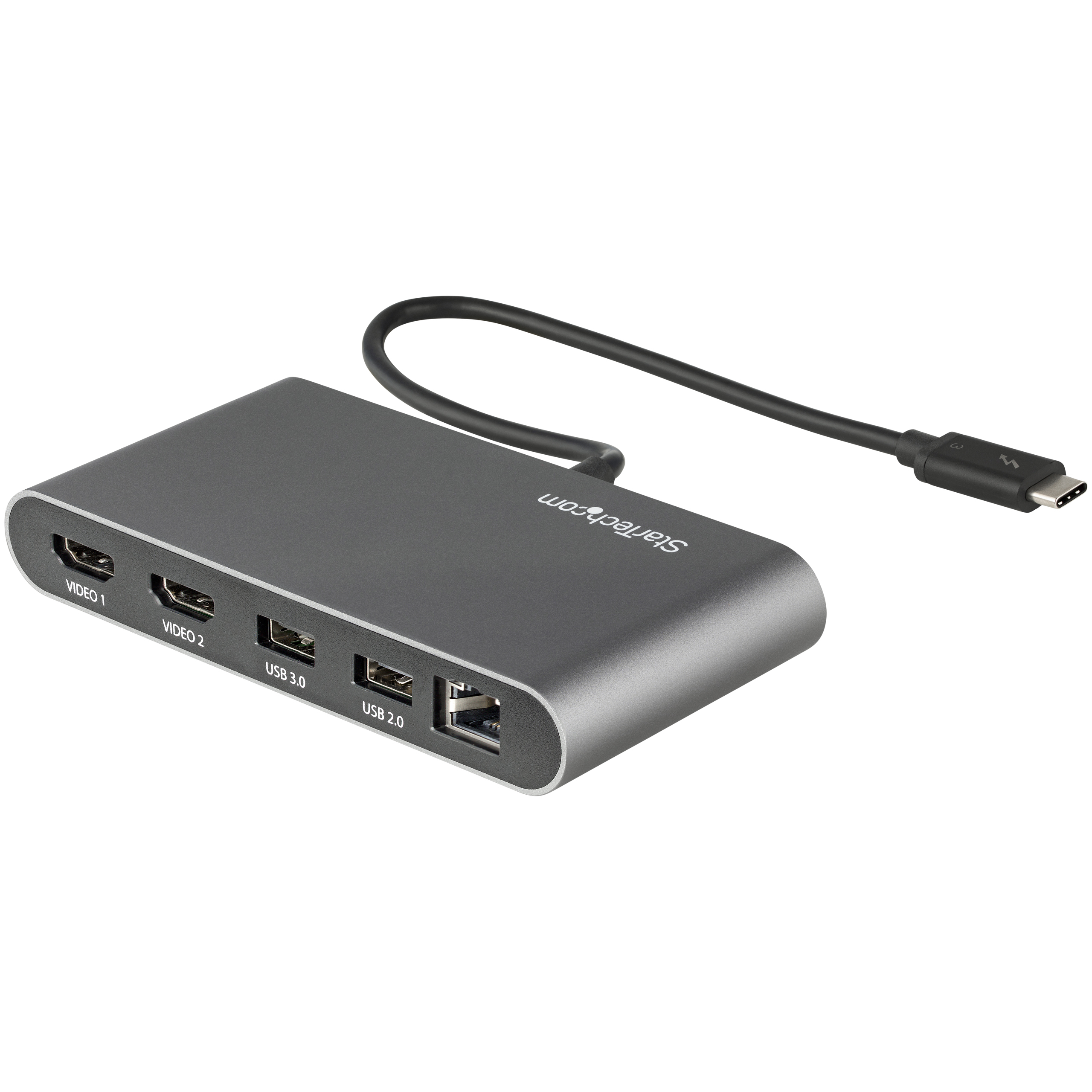 DOCKING STATION THUNDERBOLT 3 MINI - 2 PUERTOS HDMI 4K 60HZ