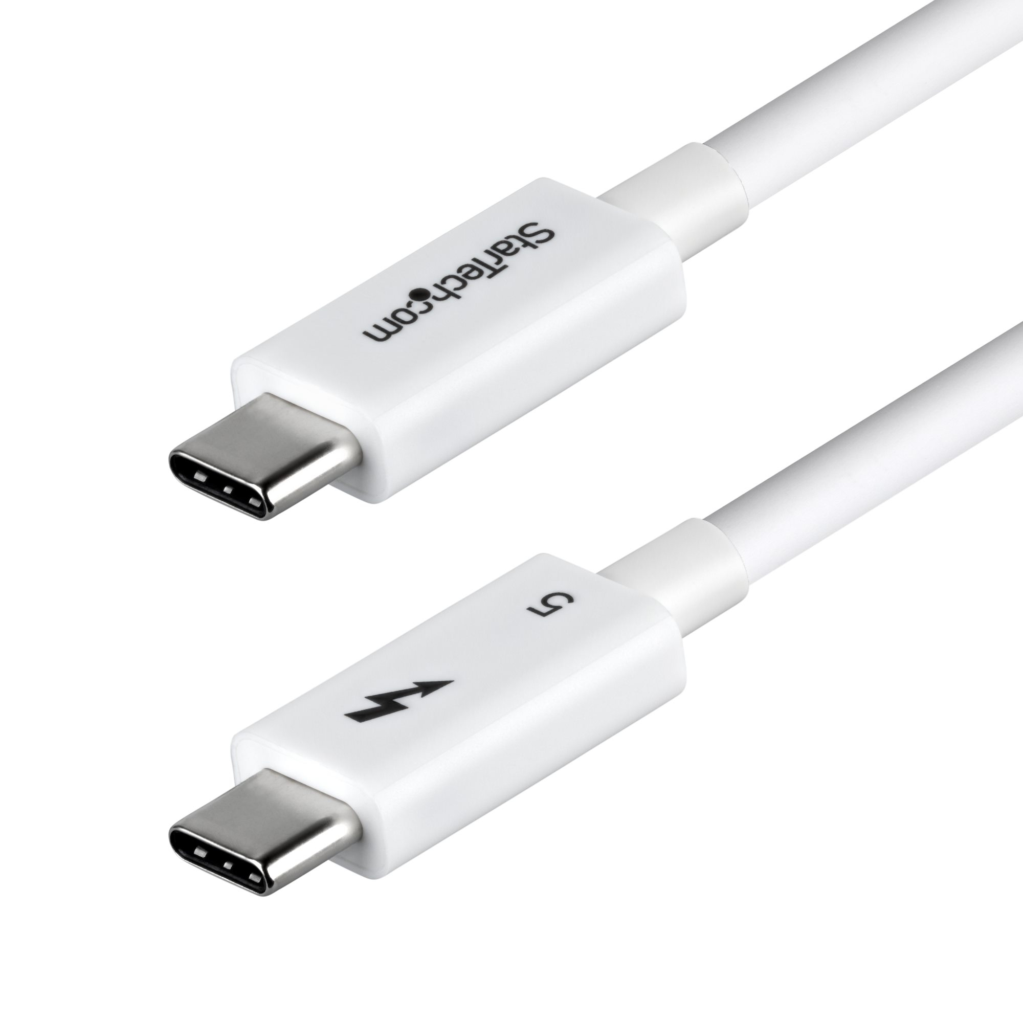 CABLE THUNDERBOLT 5 CERT DE 1M - 80GBPS - BLANCO