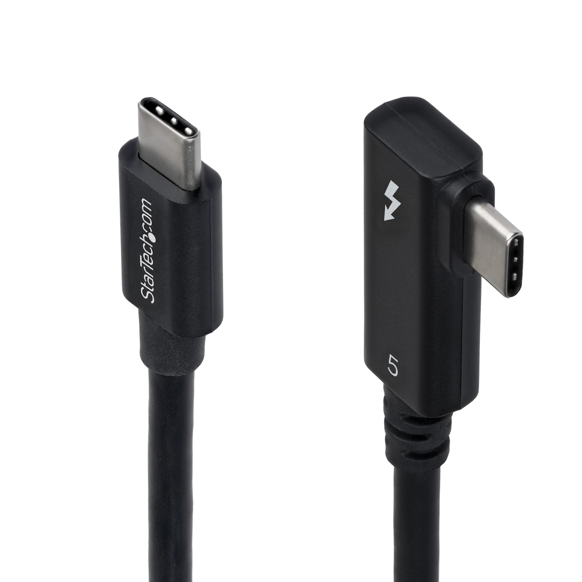 CABLE THUNDERBOLT 5 ACODADO A LA DERECHA DE 80CM - 120GBPS