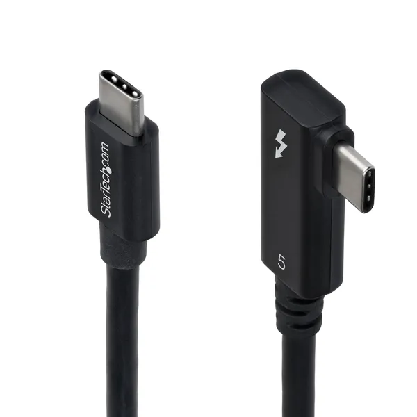 CABLE THUNDERBOLT 5 ACODADO A LA DERECHA DE 80CM - 120GBPS