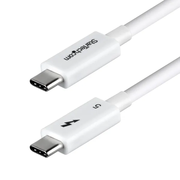 CABLE THUNDERBOLT 5 CERT DE 80CM - 80GBPS - BLANCO