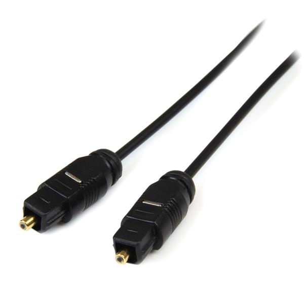 CABLE 3M TOSLINK OPTICO AUDIO DIGITAL SPDIF DELGADO NEGRO .