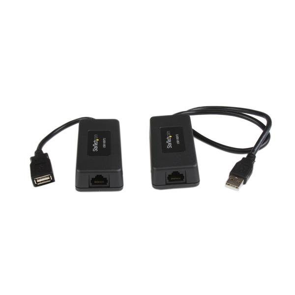 EXTENSOR USB 1 PUERTO POR CAT5 O CAT6 ETHERNET HASTA 40M