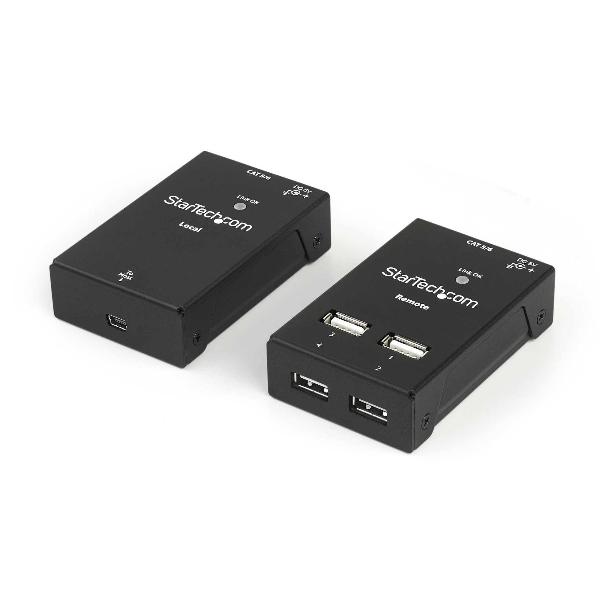 EXTENSOR USB 2.0 4 PUERTOS POR CAT5 O CAT6 HASTA 50 METROS