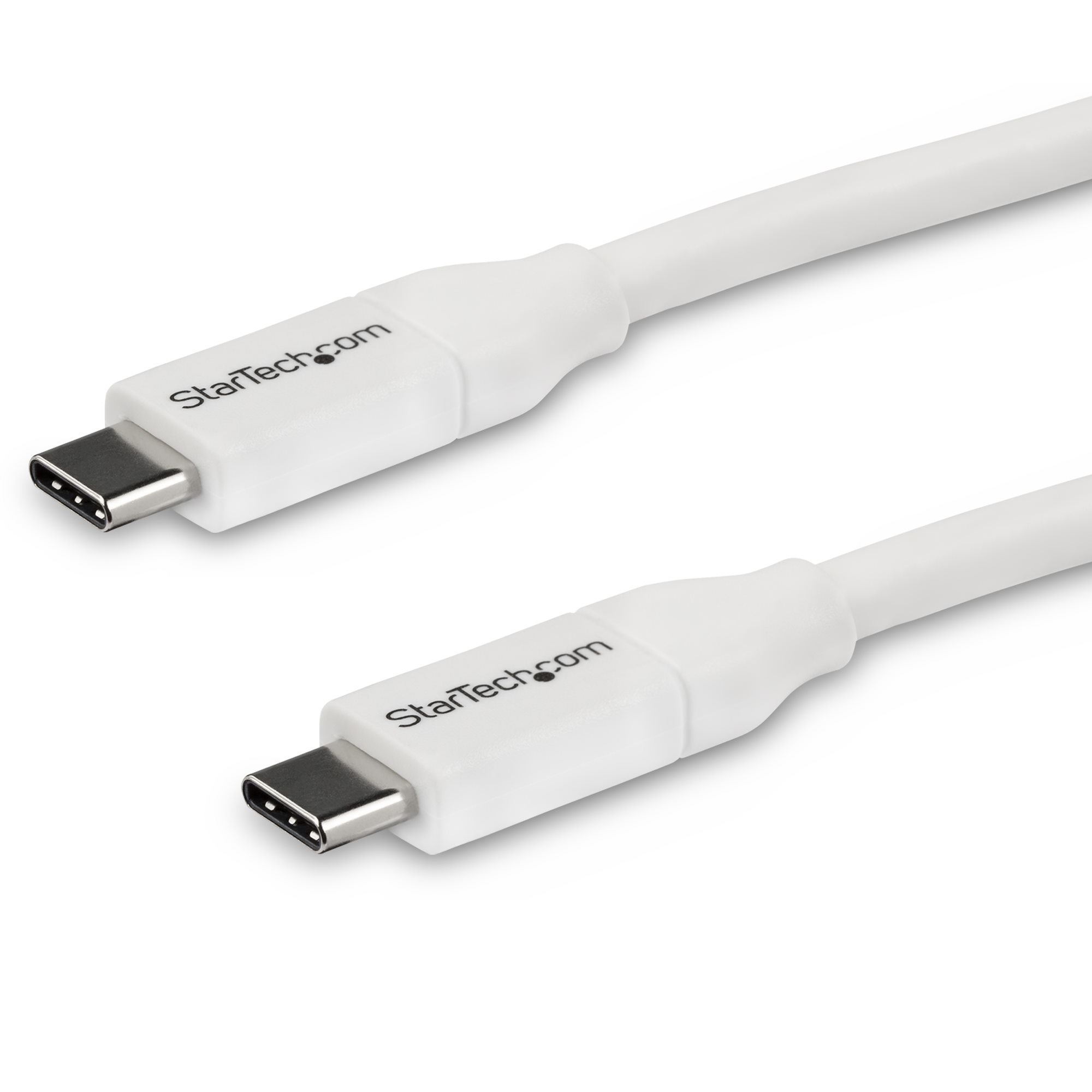 CABLE DE 4M USB-C A USB TIPO C CON PD 5A USB 2.0 BLANCO