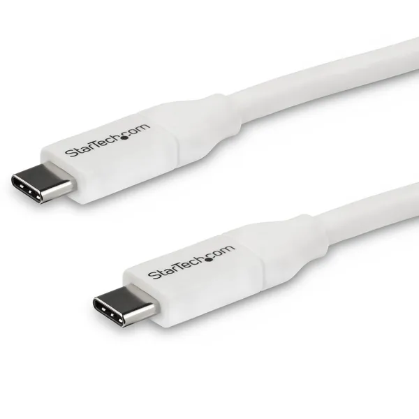 CABLE DE 4M USB-C A USB TIPO C CON PD 5A USB 2.0 BLANCO