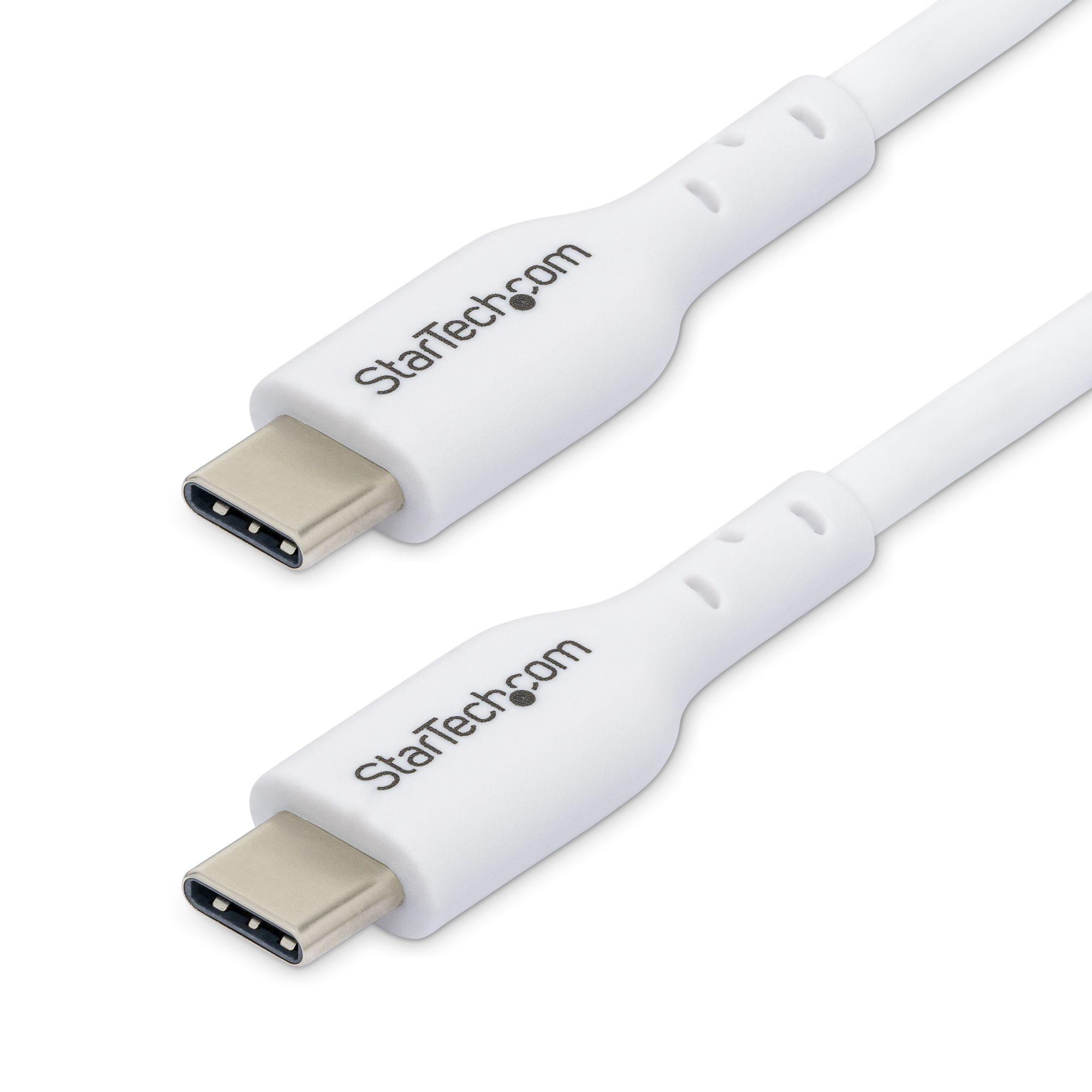 PAQUETE DE 2 CABLES USB-C DE CARGA DE 1M - PD 60W - BLANCO