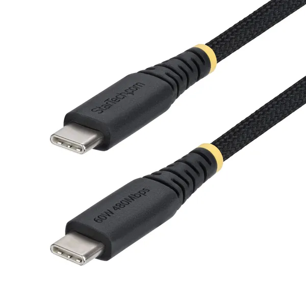 CABLE DE CARGA USB-C 30CM USB TIPO C - PD 60W 3A - NEGRO