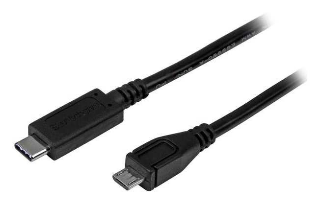 CABLE ADAPTADOR 1M USB-C TYPE-C A MICRO B USB 2.0 .
