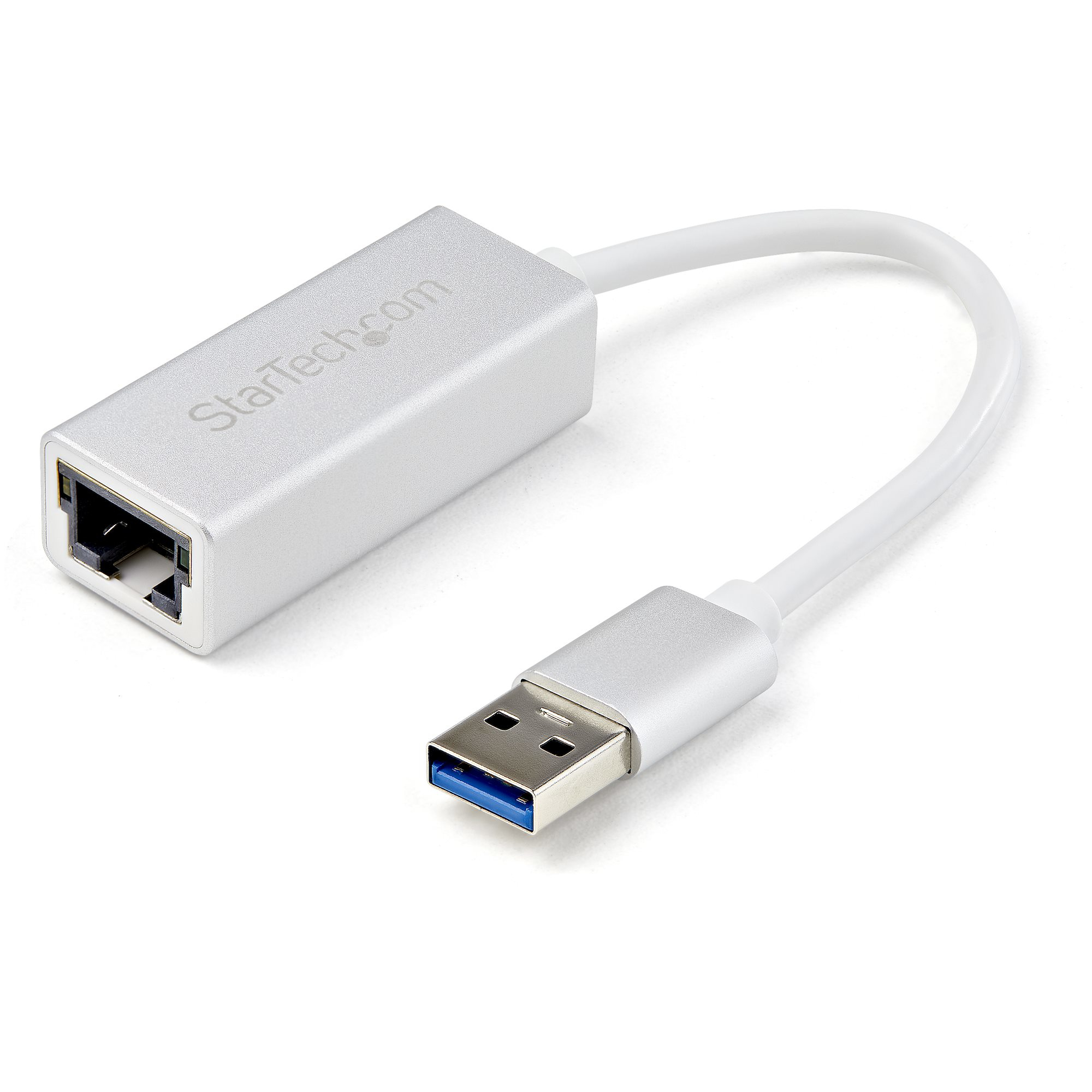 ADAPTADOR RED ETHERNET GIGABIT EXTERNO USB 3.0 PLATEADO