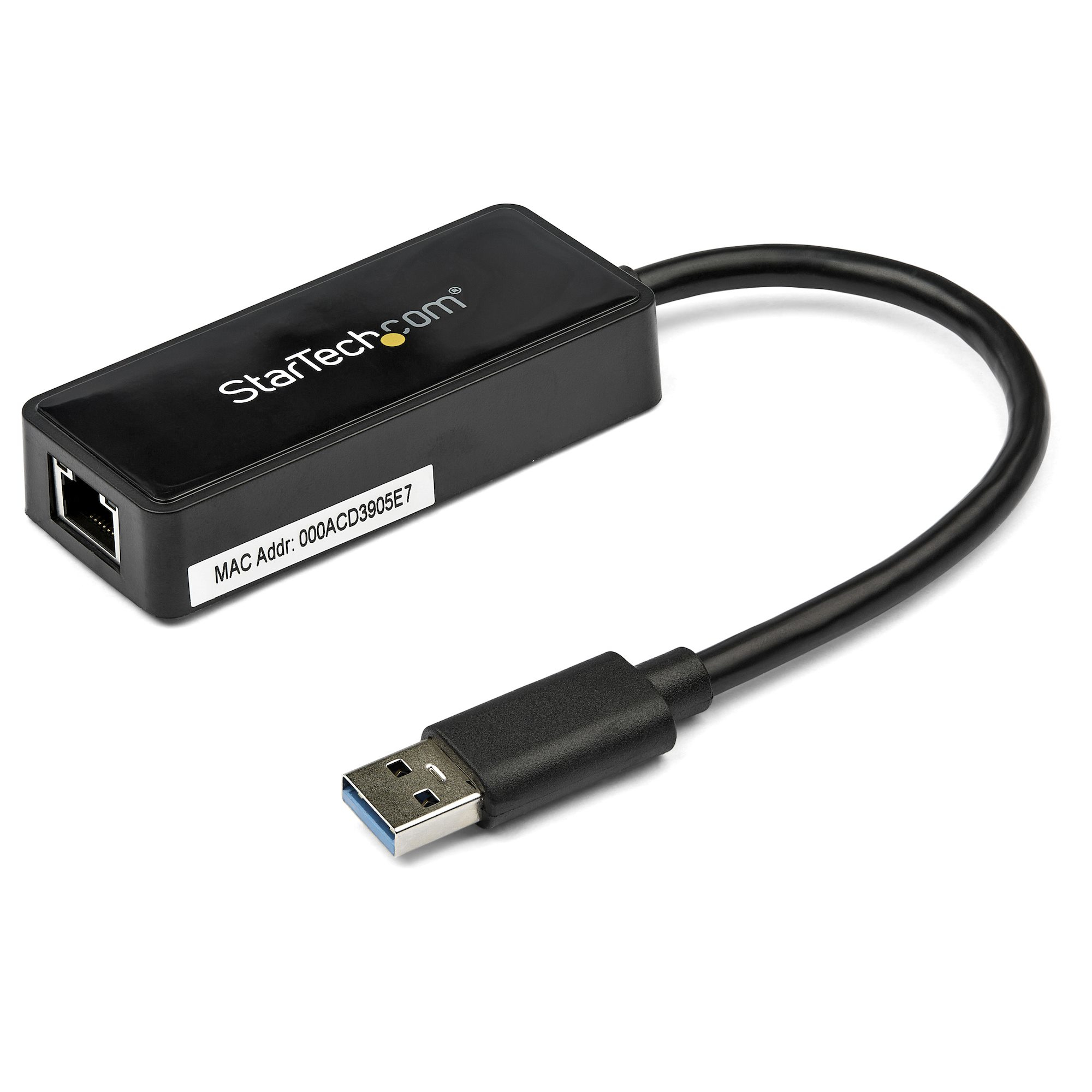 TARJETA ETHERNET 1 PUERTO RJ45 EXTERNA USB 3.0 CON USB NEGRO