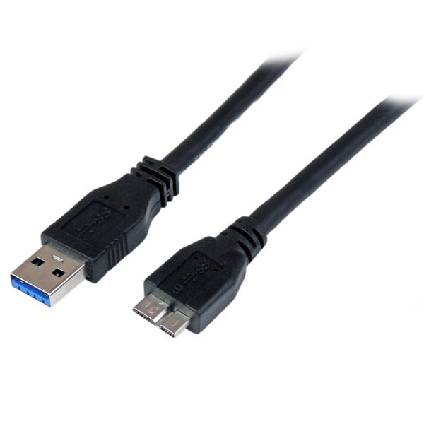 CABLE 1M USB 3.0 MICRO USB B A USB A M A M CERTIFICADO SS .