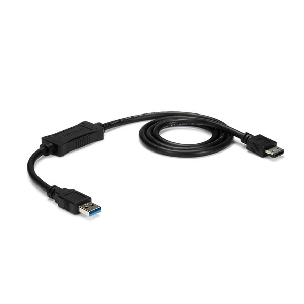 CABLE 91CM ADAPTADOR USB 3.0 A ESATA PARA DISCO DURO O SSD .
