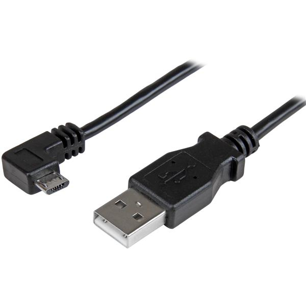 CABLE 0.5M MICRO USB ACODADO A LA DERECHA PARA SMARTPHONES
